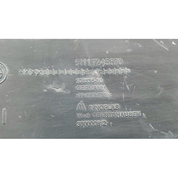 Acabamento Farol De Milha L/direito Bmw 116i Thp 2014 Preto Direito