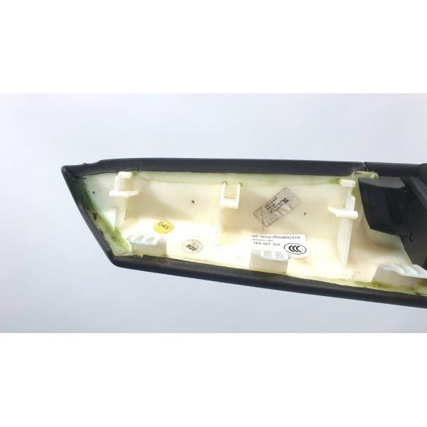 Apoio Braço C/moldura Botão Vidro Tras Dir Vw Touareg 2011 Preto