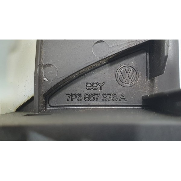 Apoio Braço C/moldura Botão Vidro Tras Dir Vw Touareg 2011 Preto