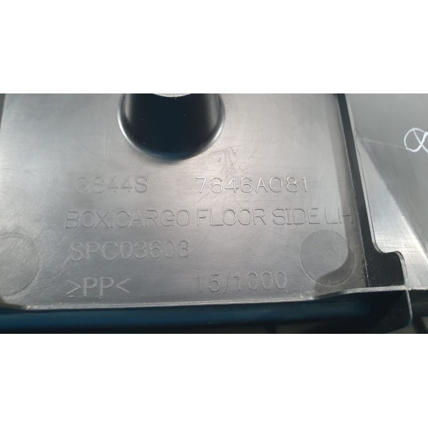 Porta Objetos Porta-malas Lado Esq Mitsubishi Lancer 2012 Preto