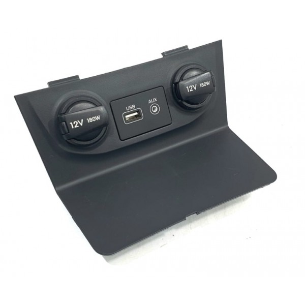 Moldura Com Entradas 12v Usb Aux Hyundai Creta 1.6 Aut 2021