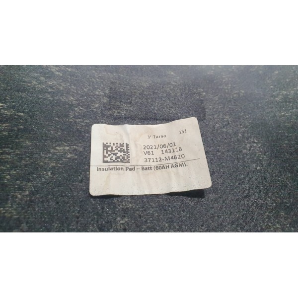 Capa Forro Bateria Hyundai Creta 1.6 Aut 2021