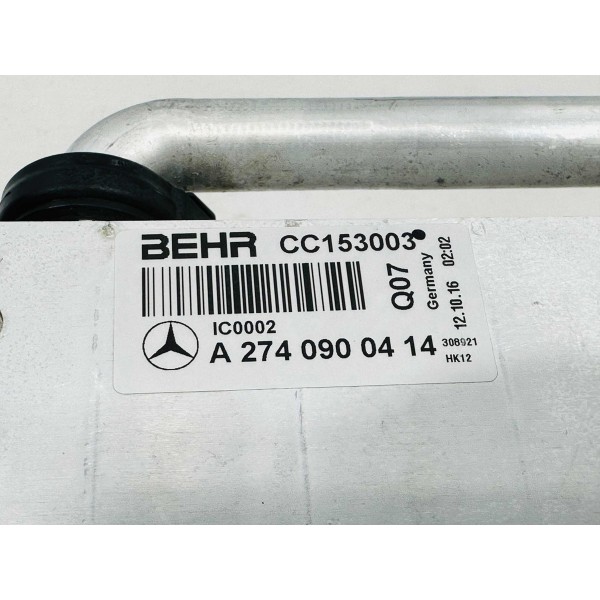 Radiador Intercooler Motor Mercedes C180 2017 A2740900414
