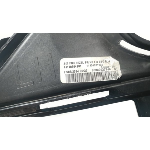 Moldura Farol Milha Dir Ford Fusion Titanium 2015 C/ Detalhe - Preto