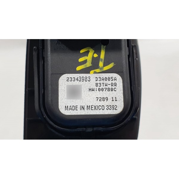 Botão Vidro Elétrico Porta Tras Esq Equinox Premier 2018