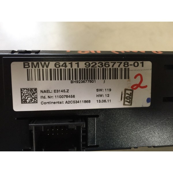 Comando Ar Condicionado Bmw 118 2012 6411 9236778-01