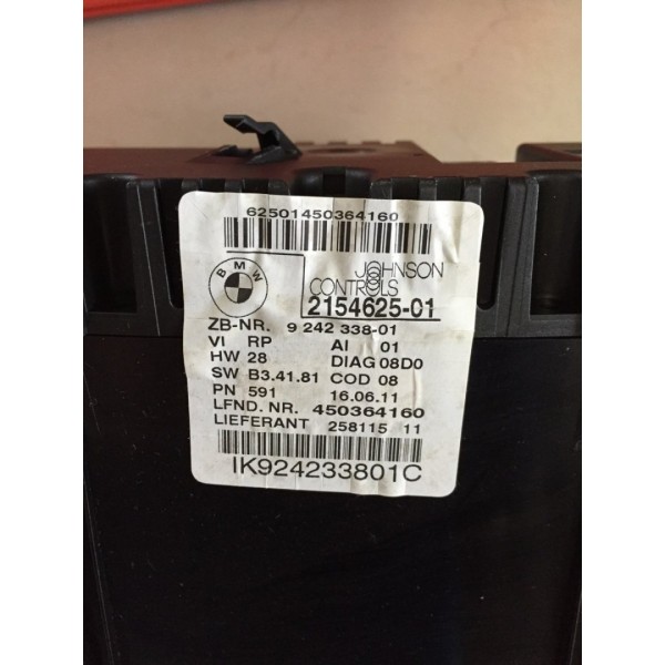 Painel Instrumento Bmw X1 2011 9242338-01 - Preto