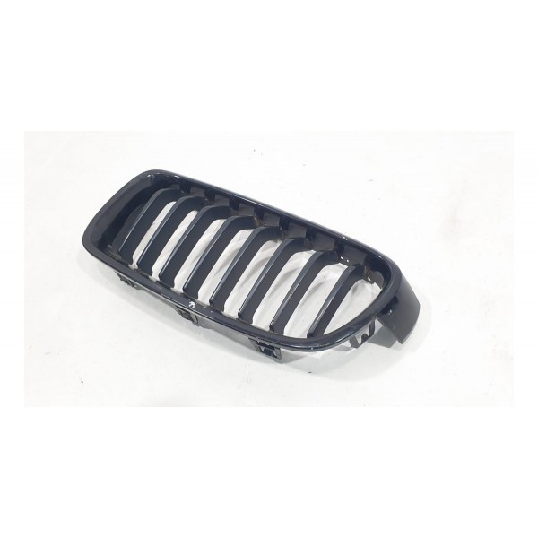 Grade Dianteira Bmw 320 328 335 F30 Envelopada Preto  Brilhante