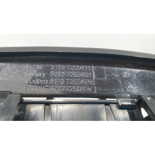 Grade Dianteira Bmw 320 328 335 F30 Envelopada Preto  Brilhante