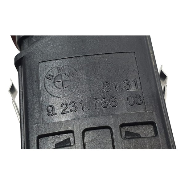 Botão Pisca Alerta Trava Bmw Série 1 F20 9231786 - Preto