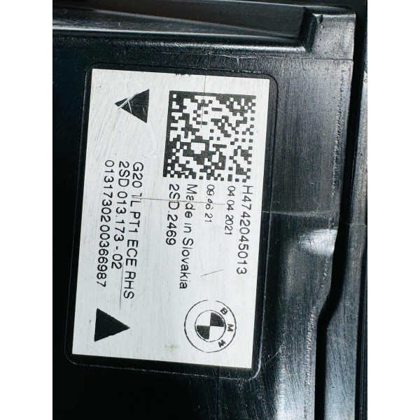 Lanterna Traseira Direita Bmw 320 G20 2021 Vermelho