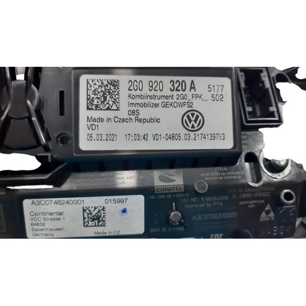 Painel Tft Instrumentos Com Detalhes Vw Nivus Highline 2022