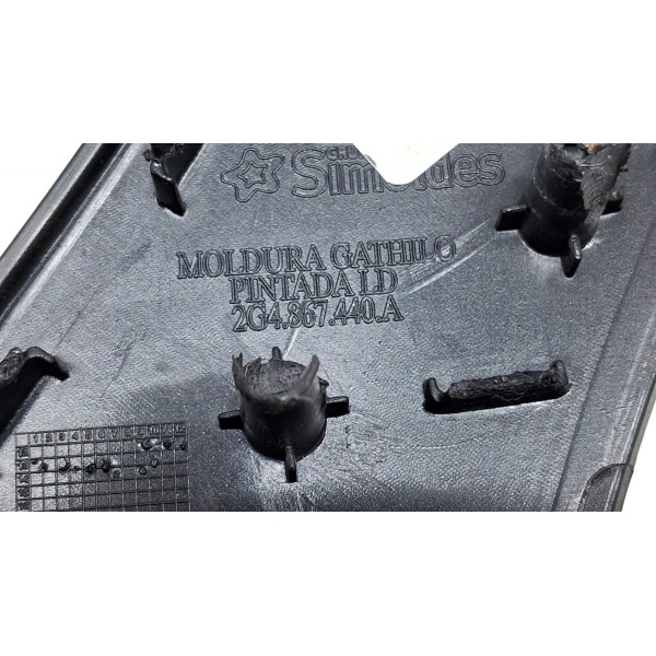 Moldura Maçaneta Interna Da Porta Vw Nivus Highline 2022  Dianteira