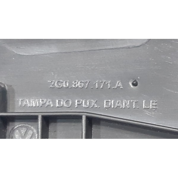 Puxador De Porta Dianteiro Esquerdo Vw Nivus Highline 2022   - Preto