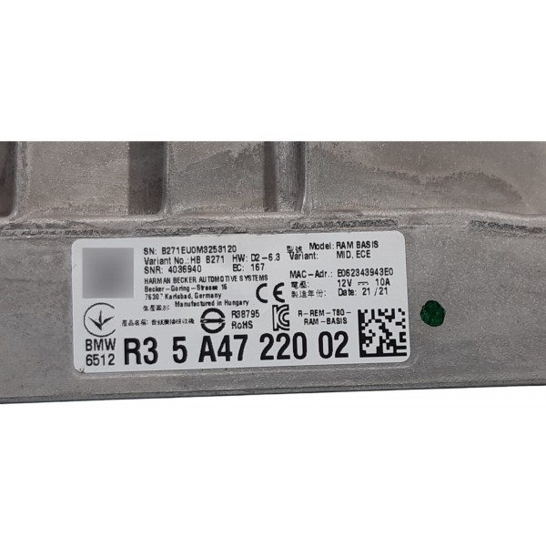 Módulo De Som Bmw 320i Gp Sport 2022 Cinza