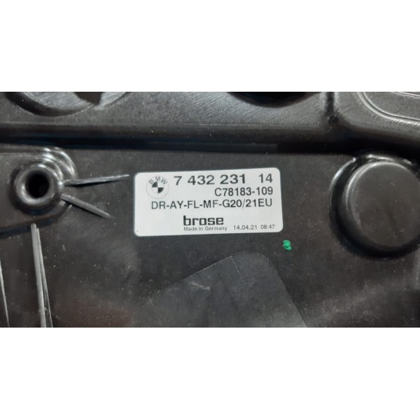 Máquina De Vidro Dianteira Esquerda Bmw 320i Gp Sport 2022