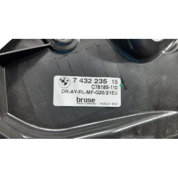 Máquina De Vidro Traseira Esquerda Bmw 320i Gp Sport 2022