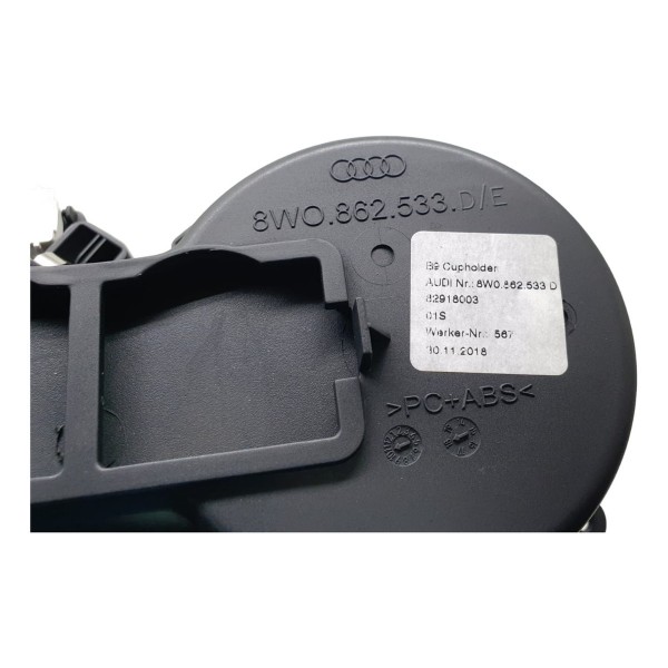 Porta Copos Console Central Audi A5 2.0 Tfsi 2019  Preto