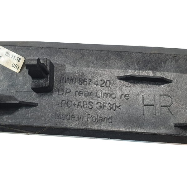 Acabamento Friso Porta Traseiro Dir Audi A5 2.0 Tfsi 2019   Cinza