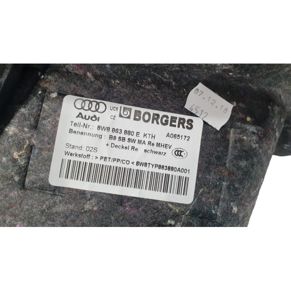 Forro Lado Direito Porta-malas Audi A5 2.0 Tfsi 2019