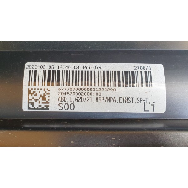 Spoiler Saia Lateral Esquerda Bmw 320i M Sport 2022 Preto