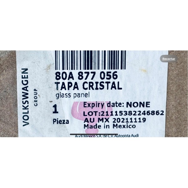 Vidro Teto Solar Traseiro Audi Q5 2018-2023 80a877056a