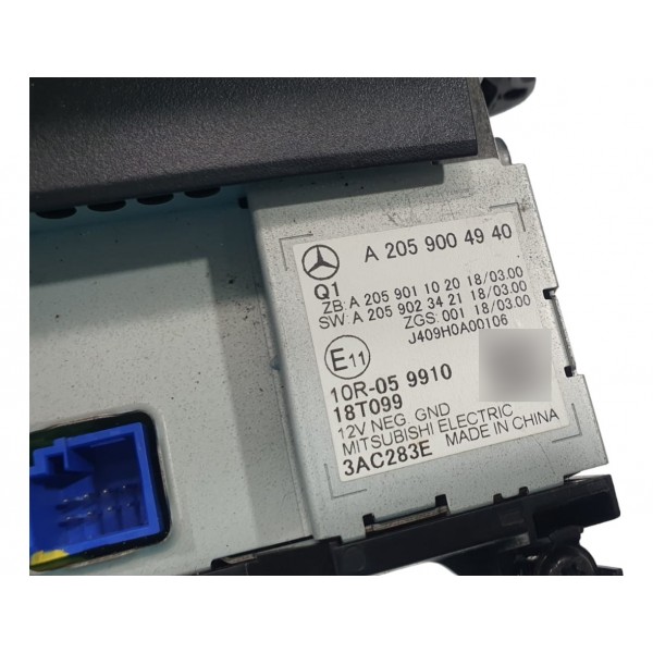 Tela Central Multimídia Mercedes C180 2019